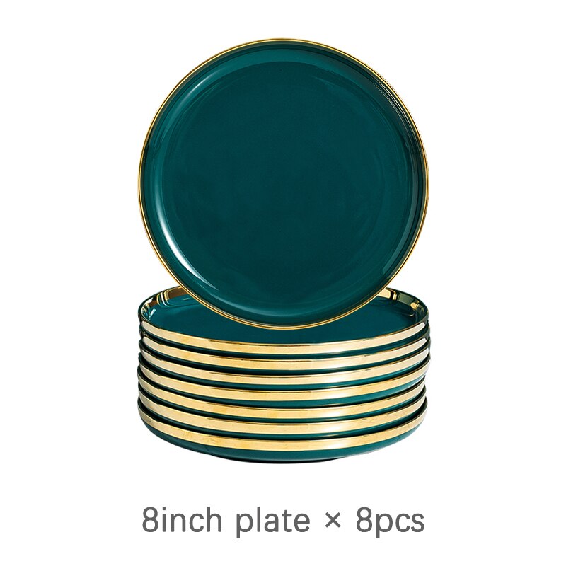 Ceramic plate tableware set plate set salad soup bowl plate bowl restaurant hotel vajilla bone china serving platter plates