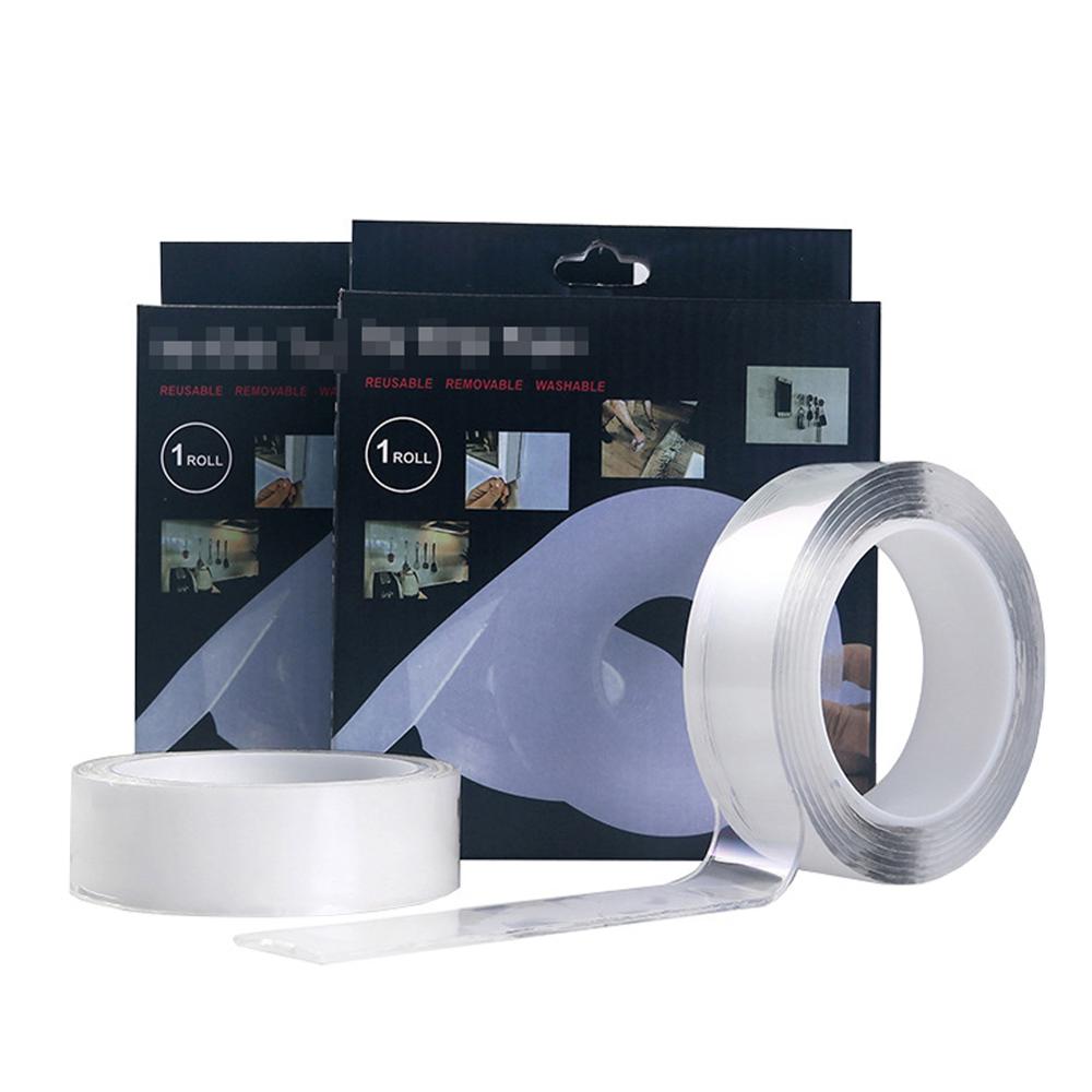 Herbruikbare Dubbele Kleefband Nano Tape Wasbare Traceless Verwijderbare Sticker Onzichtbare Gel Tape 1/2/3/5M