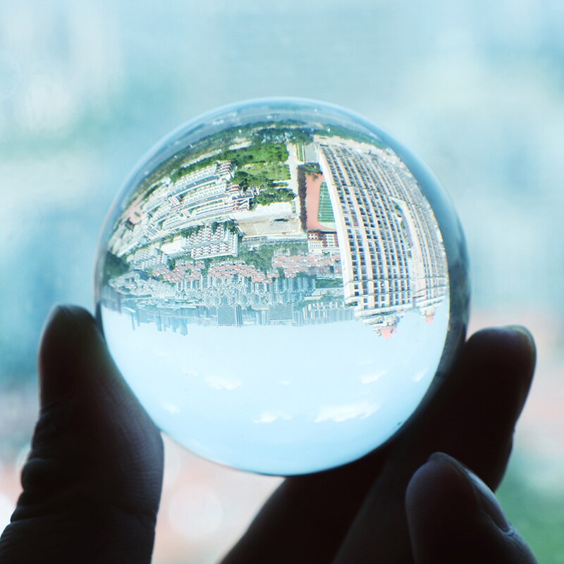 1Pc boule de cristal Quartz verre Transparent boule sphères verre boule photographie boules cristal décor Feng Shui 20/30/40mm