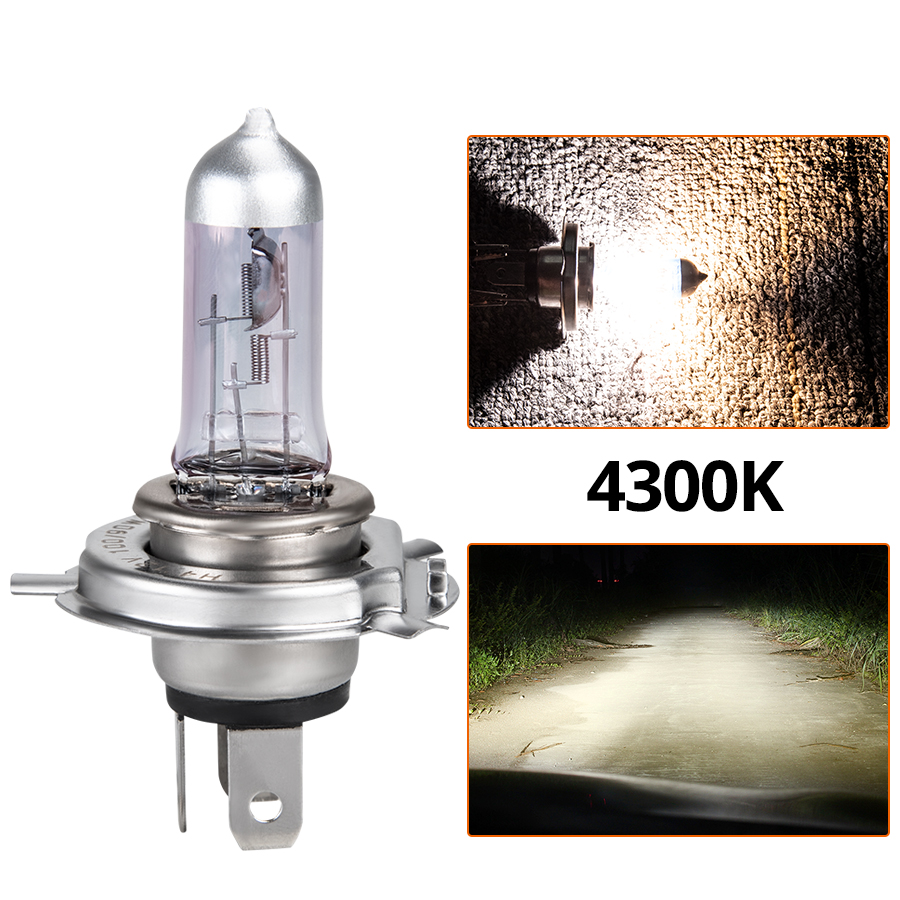 Bombillas halógenas H4 H7 para coche, faro delantero de 100W 55W 12V, Super brillante luz del coche, 1 Uds.