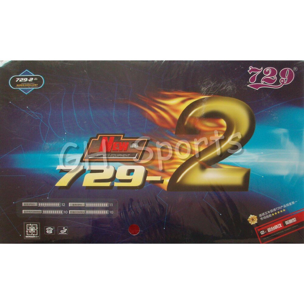 RITC 729 Friendship 729-2 (Ataque + bucle), tenis de mesa (pimpón), goma con esponja