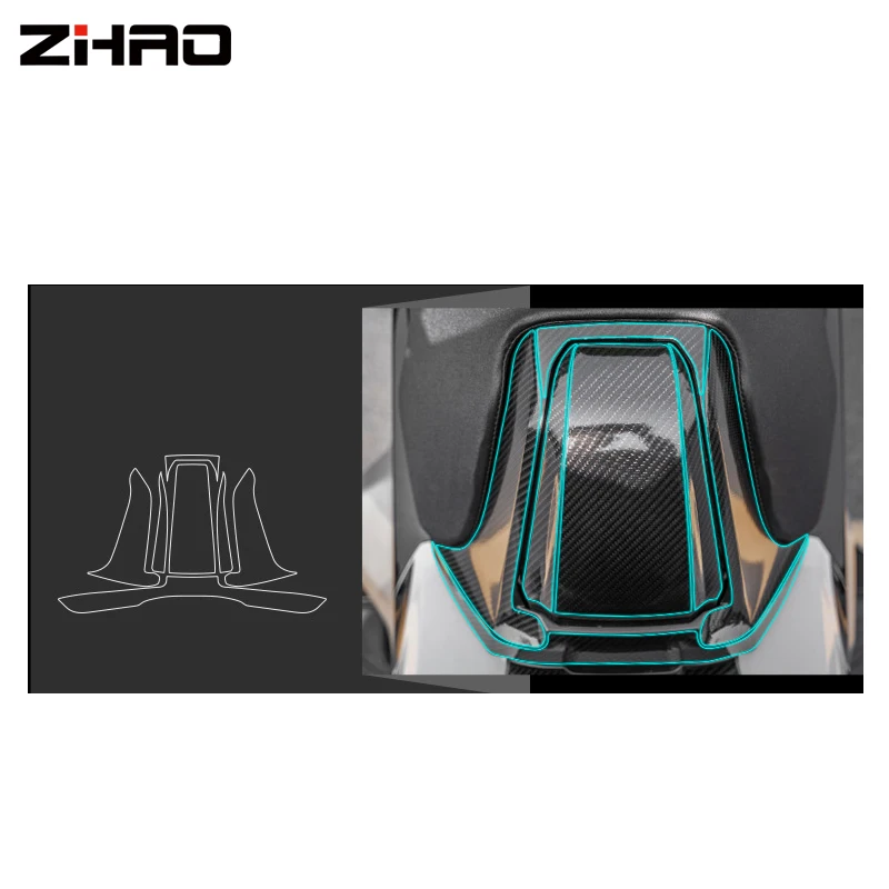 Autocollant en carbone pour moto et Scooter X ADV 750 Xadv 750, autocollant de protection pour tampon de réservoir de moto –: Ivoire