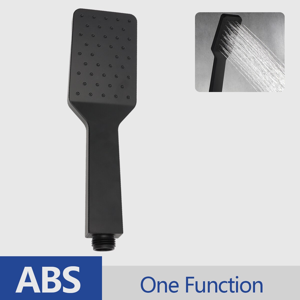 Hand-held Shower Head Water Saving Black Bathroom Rainfall Shower Nozzle Aerator High Pressure handheld Shower Head: shower head A