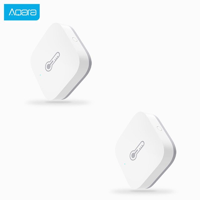 Aqara Smart Temperature Humidity Sensor Air Pressure Wireless Remote Control ZigBee Wifi Connection Home Device: 2pcs Aqara version