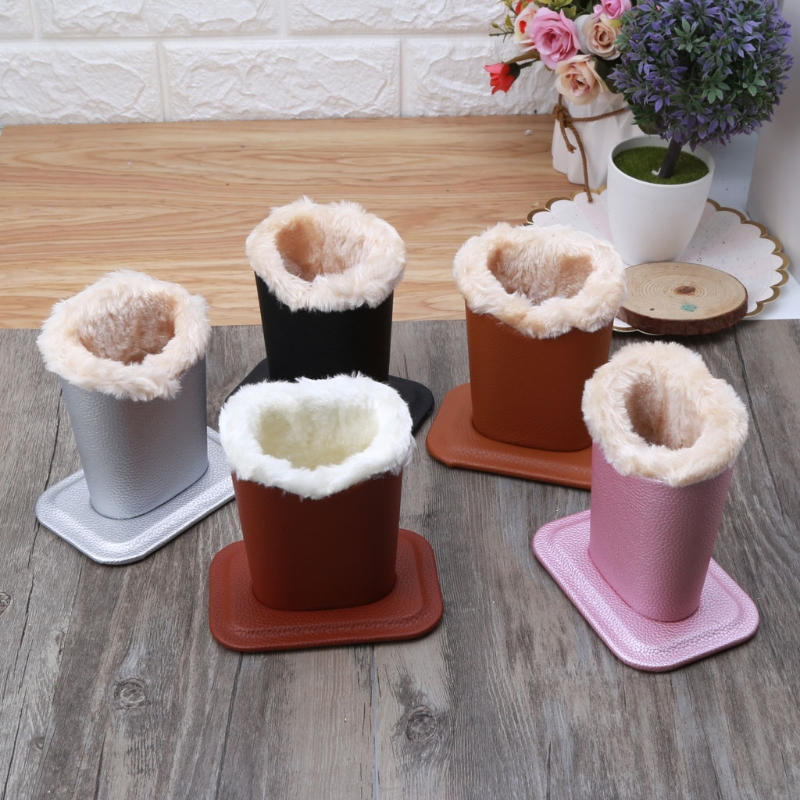 1 Pc PU Leather Eyeglass Holders Sunglass Stands with Soft Plush Lining Eyeglass Holder Stands Safe Plush Lined Glasses Case