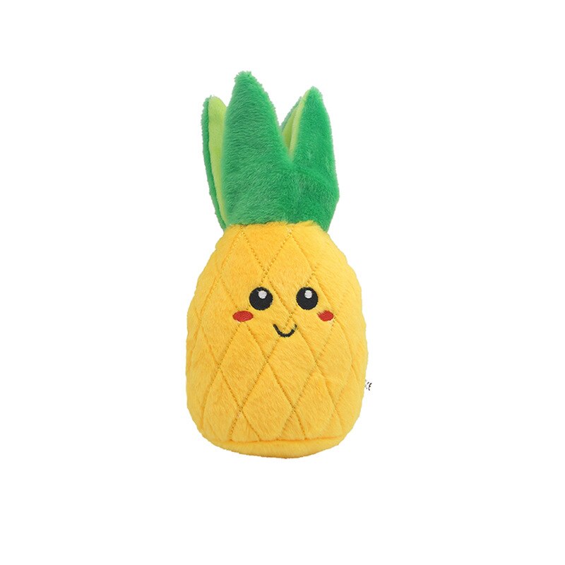 Kaktus grøntsager kæledyr legetøj ananas hund legetøj majs frugt kat hvalp knirke legetøj: Ananas