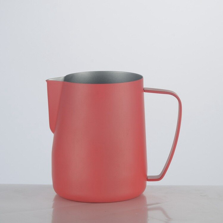 350Ml Espresso Dampende Pitcher Roestvrij Staal Melk Koffie Opschuimen Werper Cup Dampende Pitcher Bier Wijn Drinkware: pink-350ml