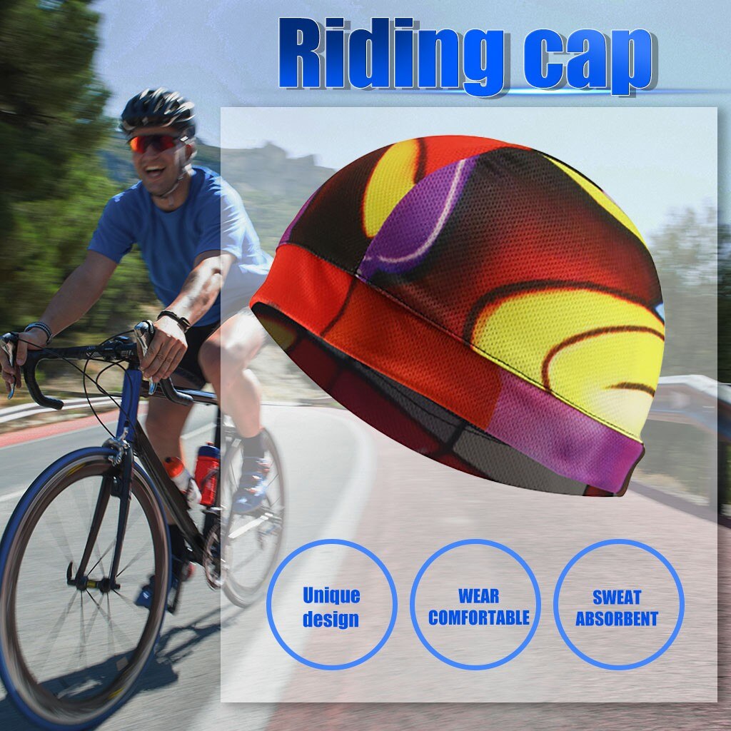 2121 Unisex Cycling Helmet Liner Skull Cap Spring Under Helmet Cap Men Women Running Beanie Hat Quick Dry Sport Caps#0814y30