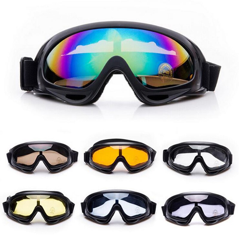 Motorcycle Bicycle Windshield Goggles Sandproof Dustproof Glasses Outdoor Ski Cycling Glasses Men Women Protective Glasses