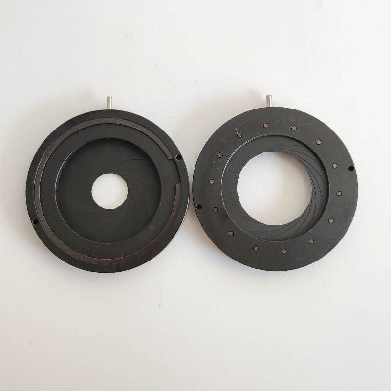 Enlarged Diameter 1.5-36 mm Zoom Optical Iris Diaphragm Aperture Condenser 14 Blades for Digital Camera Lens Microscope
