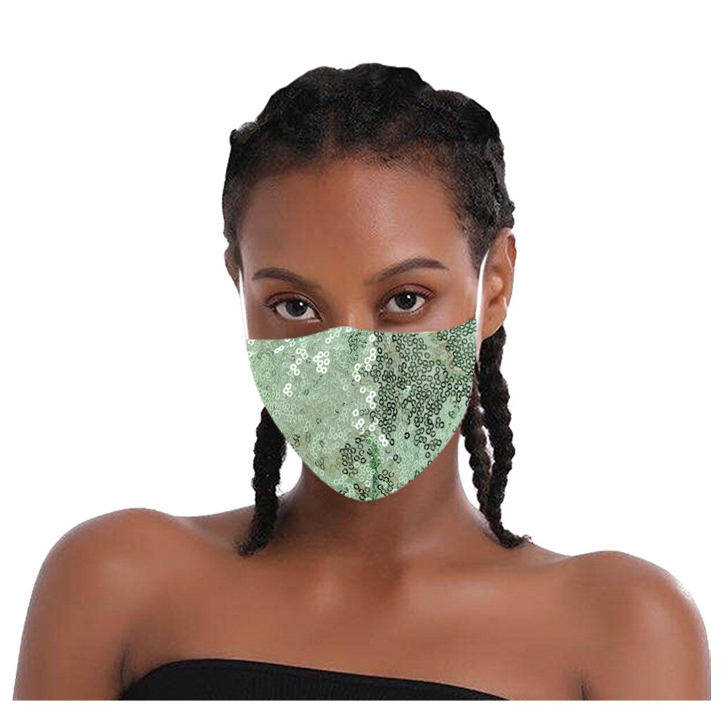 Elastische Leuchtenden Pailletten Masken für Gesicht Frauen Sonnencreme Atmungs Kristall Maskerade Schmuck Maske für Nachtclub tanzen Party 21: C