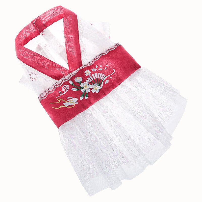 HOOPET-vestido de verano para perro, disfraz de perro, ropa, vestido, falda para perro pequeño, ropa de cachorro mascota