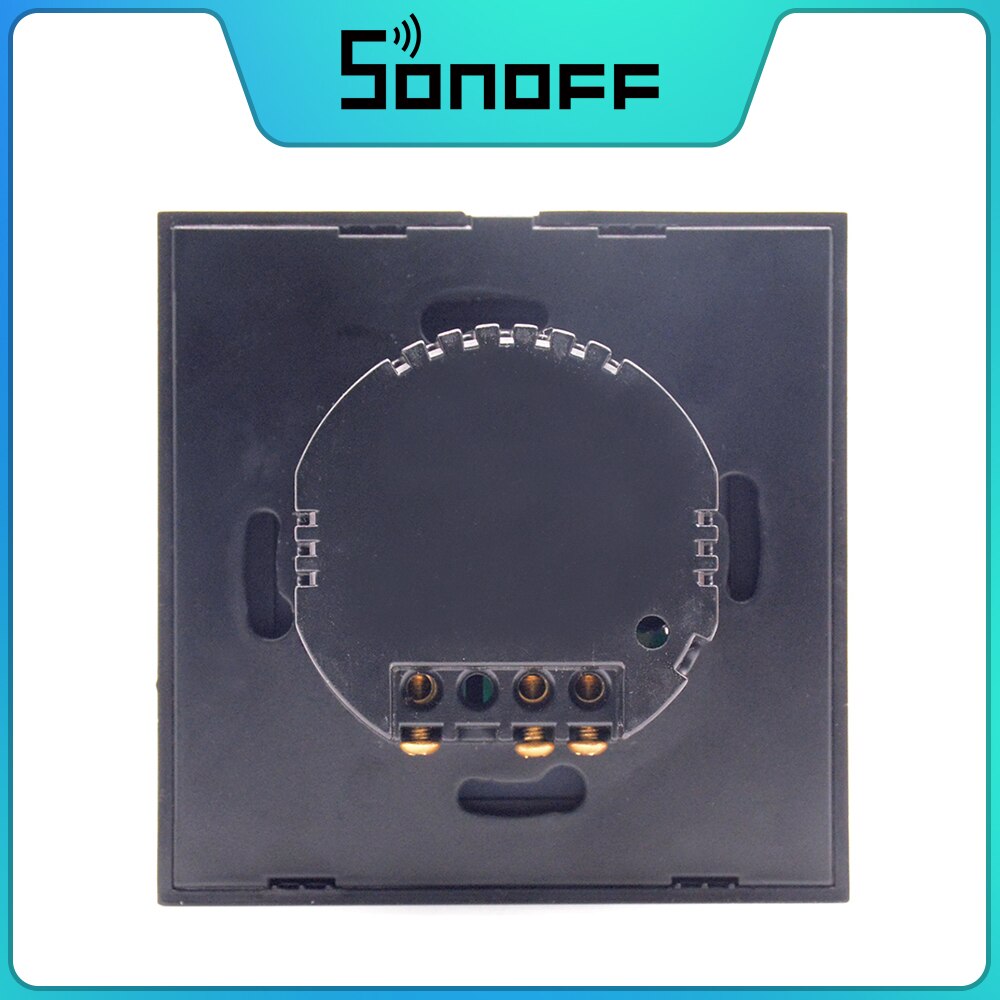 ITEAD SONOFF TouchLocal EU 1 Gang Wall Light Touch Switch Fire-retardant ABS Luxury Crystal Glass Panel Switch