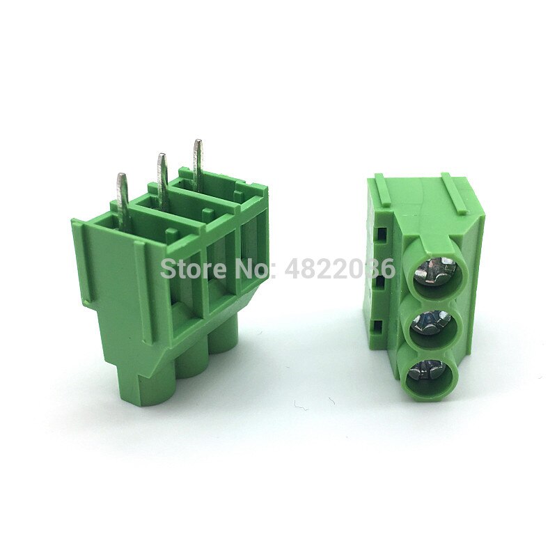5 stk  kf635 6.35mm 7.62mm 9.5mm skrue pcb terminalblok stik pitch 2 pin 3 pin 300v 30a skrue terminal