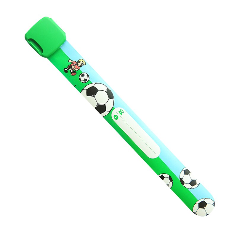 QiQiWu Kids ID Veiligheid Polsband Armband Kind Baby Herbruikbare Verstelbare Armband polsbandjes Waterdicht PU Kid Kinderen Pols Band: Green - Boy Football