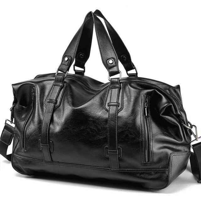 Gumst mænds håndtaske læder stor kapacitet rejsetaske mænds skuldertaske mandlig rejsetaske taske afslappet messenger crossbody tasker: Default Title