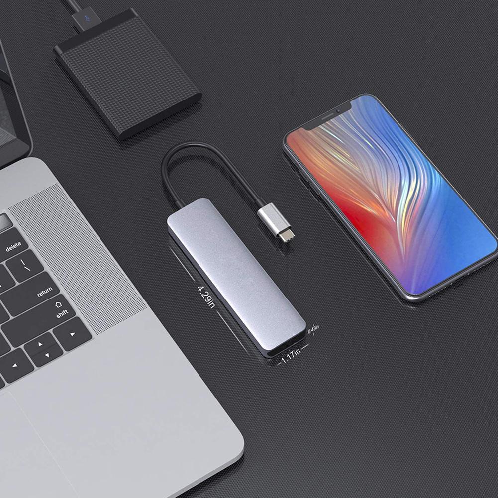 Usb Hub 4-Poort 2 Puertos USB-C 3.2 Gen 2 | 2 Puertos USB-A Usb 3.2 Gen 2 10G 15 W Hub Voor Ultrabooks Chromebooks Macbook Pro