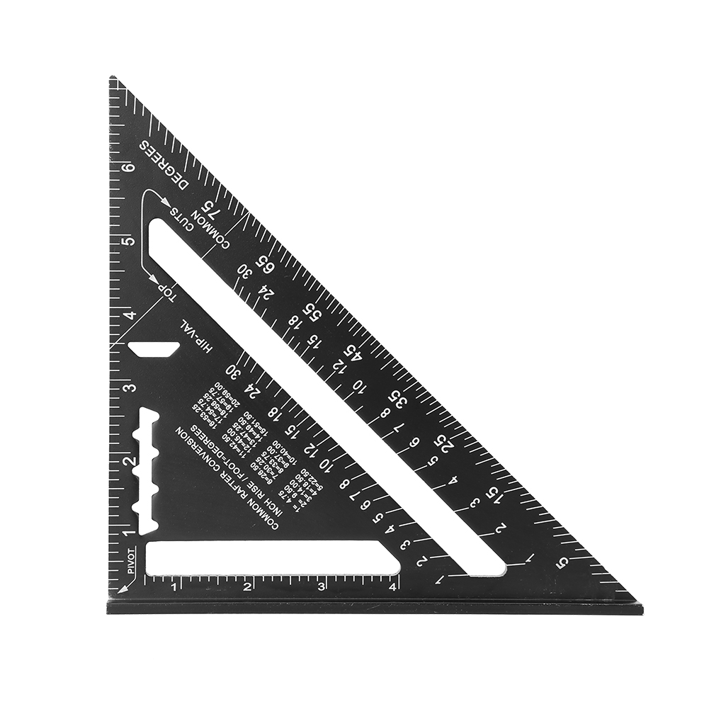 7 zoll Holz Messen Lineal Profil Kennzeichnung Werkzeug Aluminium Dreieck Lineal Winkelmesser Geschwindigkeit Platz Mess Lineal Layout Milbe: 4