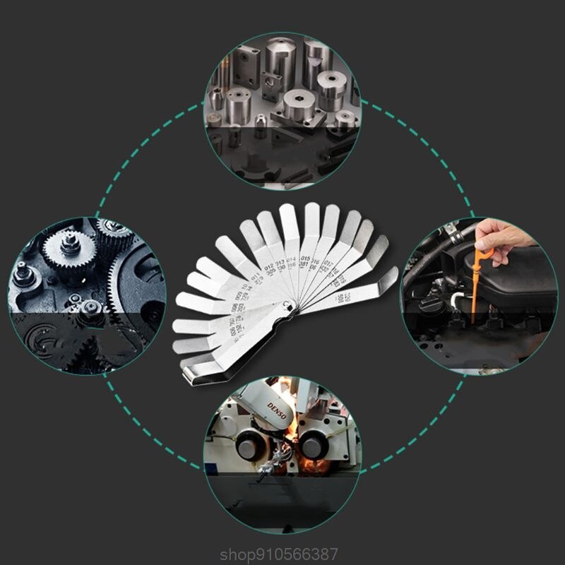 Ventil-Einstellwerkzeug Set Motorrad | Mit Fühlerlehre 0,02-1,00 Mm | 3 Schraubenschlüssel