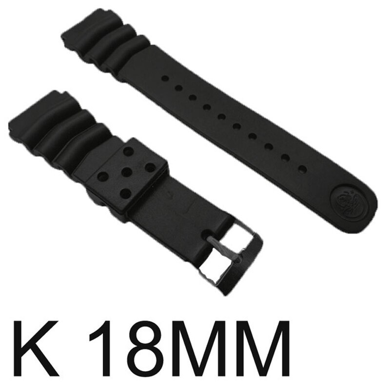 Klockor med gummiband ersätter elektroniska armbandsurband sportklockremmar tt@ 88: K18mm