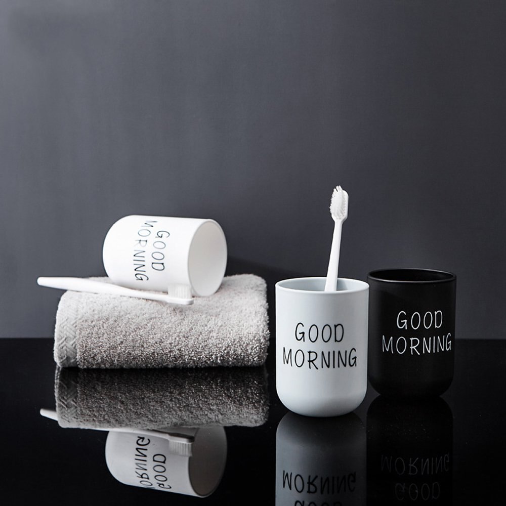 Gobelet de brosse à dents en plastique pour enfants, lettre, gobelet de Protection de l'environnement, accessoires de salle de bain