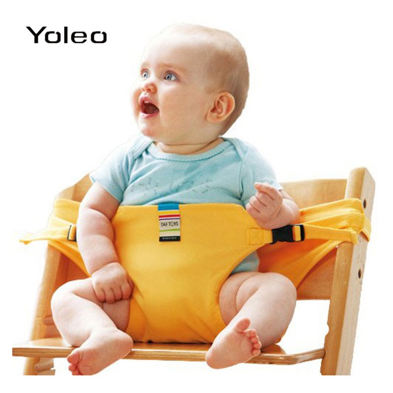 Asiento de viaje para bebé, silla plegable y portátil, lavable, cubierta de comedor para bebé, cinturón de seguridad, silla alta de alimentación