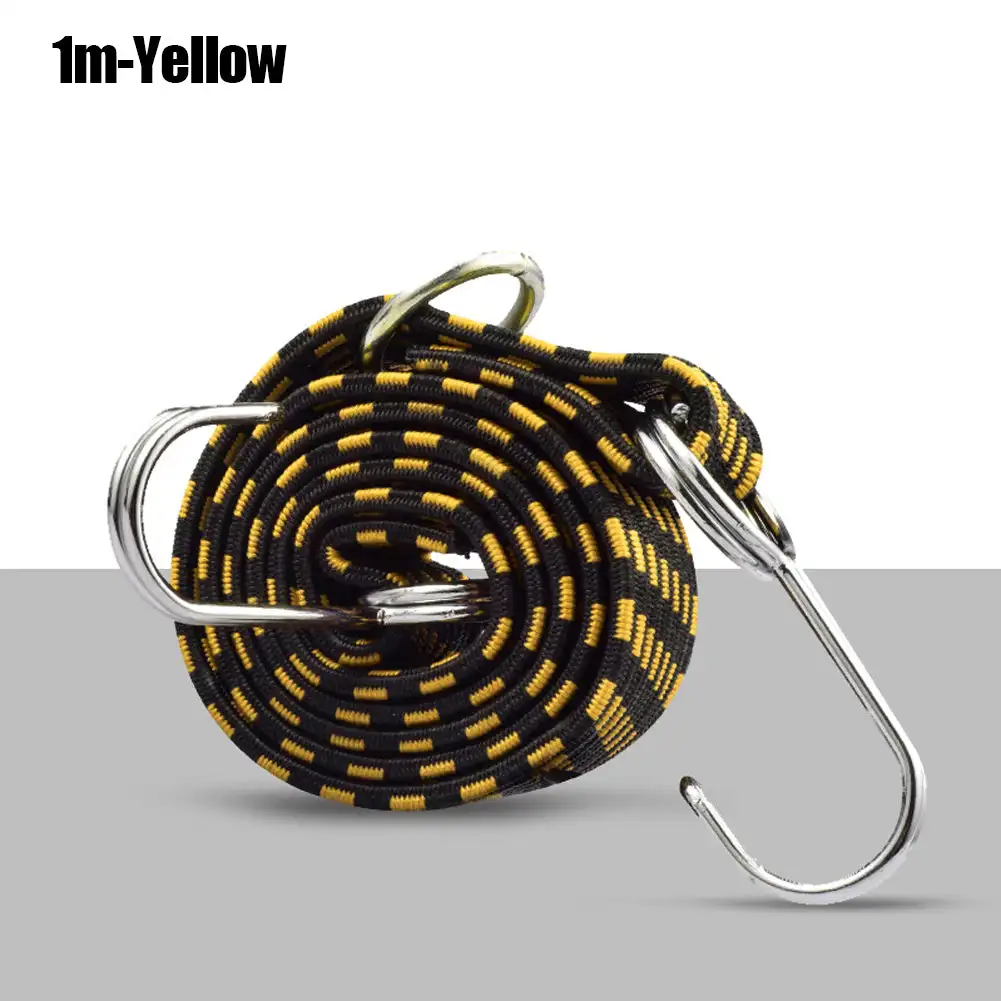 Motorcycle Bicycle Elastics Rubber Luggage Rope Cord Hooks Bikes Rope Tie Luggage Roof Rack Strap Fixed Band Moto Accessories: Beige