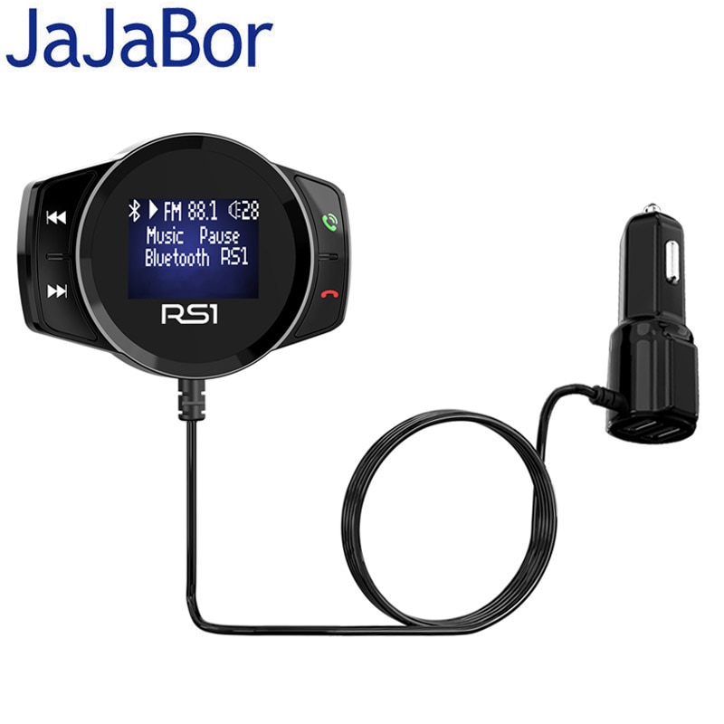 Jajabor Bluetooth Handsfree Car Kit Fm-zender Auto MP3 Speler A2DP Draadloze Fm Modulator Ondersteuning Tf-kaart U Disk Afspelen