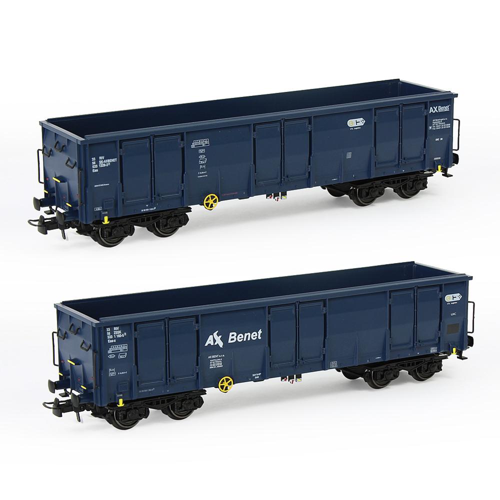 1 pc/2 stücke ho Maßstechen 1: 87 öffnen Gondel Auto Wagen Eisenbahn Transporter Modell Zug Container Wagen Fracht Auto C8742