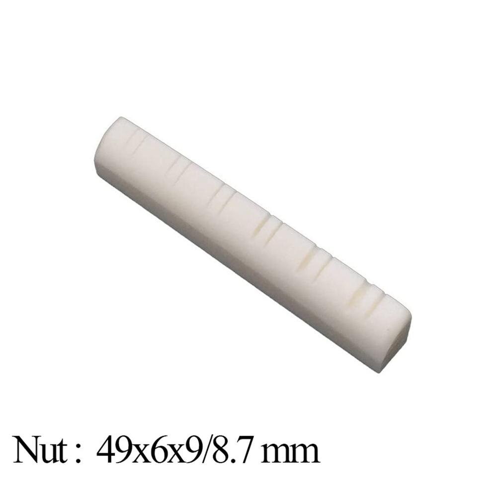 12 strenge akustisk guitar benbro sadelmøtrik til folkeguitar 49mm / 76mm guitarra reservedele: Nød
