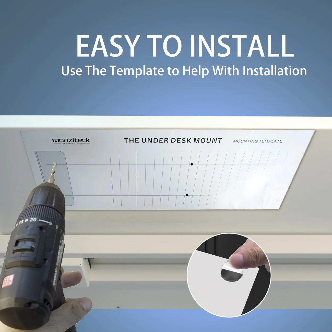 Under Desk Laptop/Mini PC Storage Mount,CPU Holder,Compatible with Dell OptiPlex,Macbook,Mac Mini and More