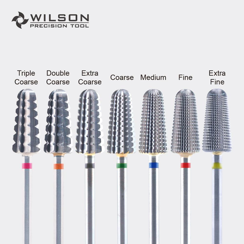 Broca de carburo de tungsteno WILSON, el más rápido para quitar acrílicos y geles, direccional (solo para uso con la mano derecha)
