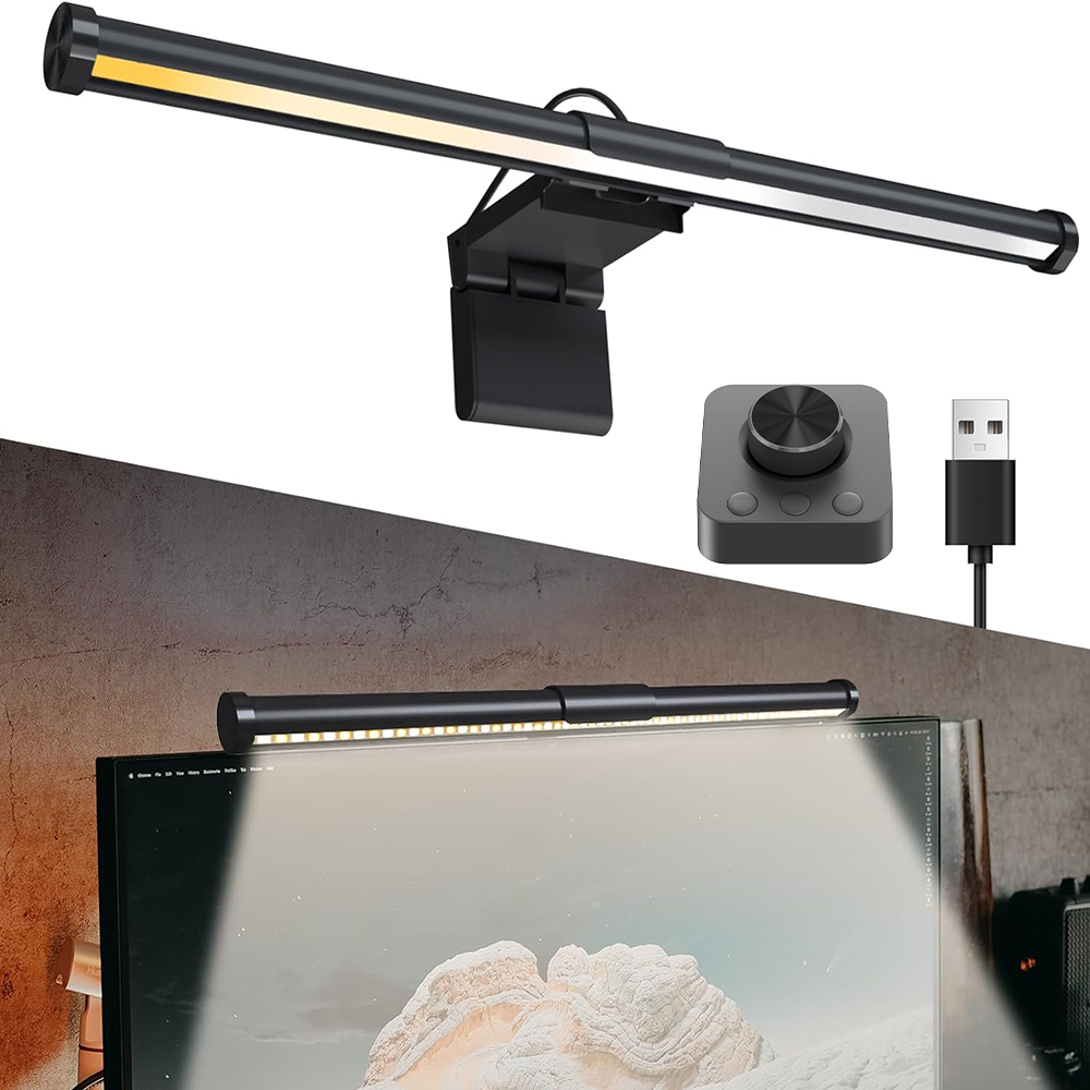 Wiscolor LED-computermonitor lichtbalk met afstandsbediening oogzorg tafellamp dimbaar scherm lichtbalk geen schittering thuiskantoor gaming