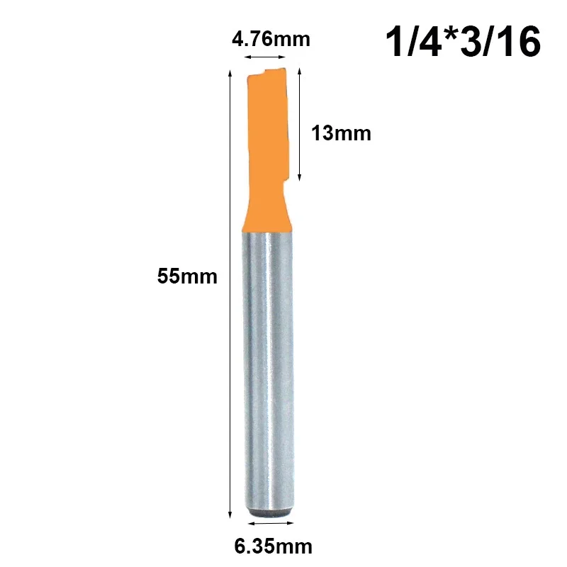 1Pc 1/4 "6.35Mm 1/2" 12.7Mm Schacht Frees Houtsnijwerk Mes Rechte Mes Router Bit carbide Houtbewerking Frees: 29 Mm