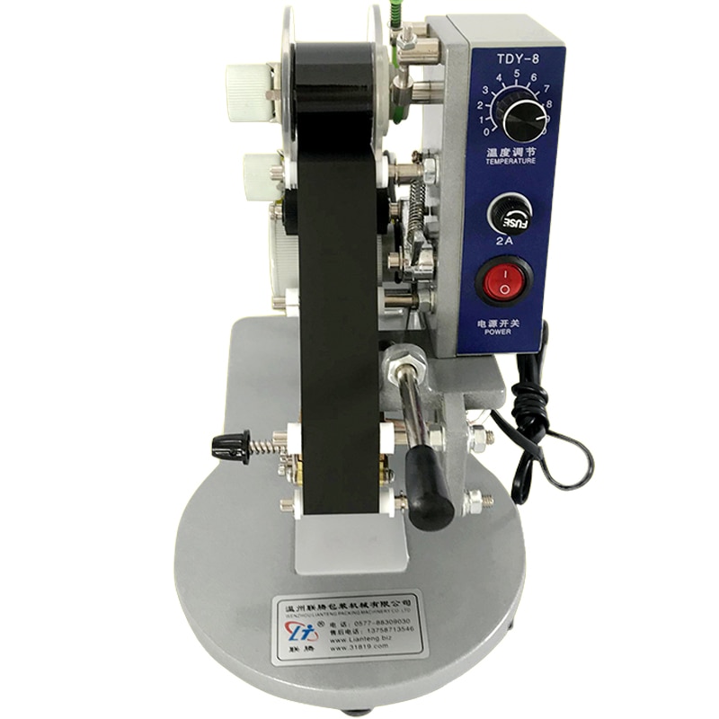 Manual Kleine Draagbare Codering Machine Type Lint Codering Machine Datum Nummer Plank Plastic Voedsel Verpakking Coder DY-8