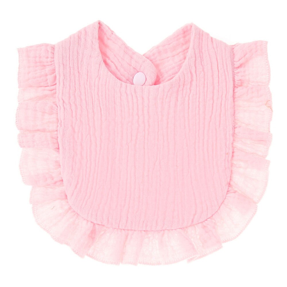 Baby Bibs Pleated Floral Gauze Muslin Baby Kids Bandana Feeding Burp Cloth Soft Newborn Infant Saliva Towel Girl Accessories: 14
