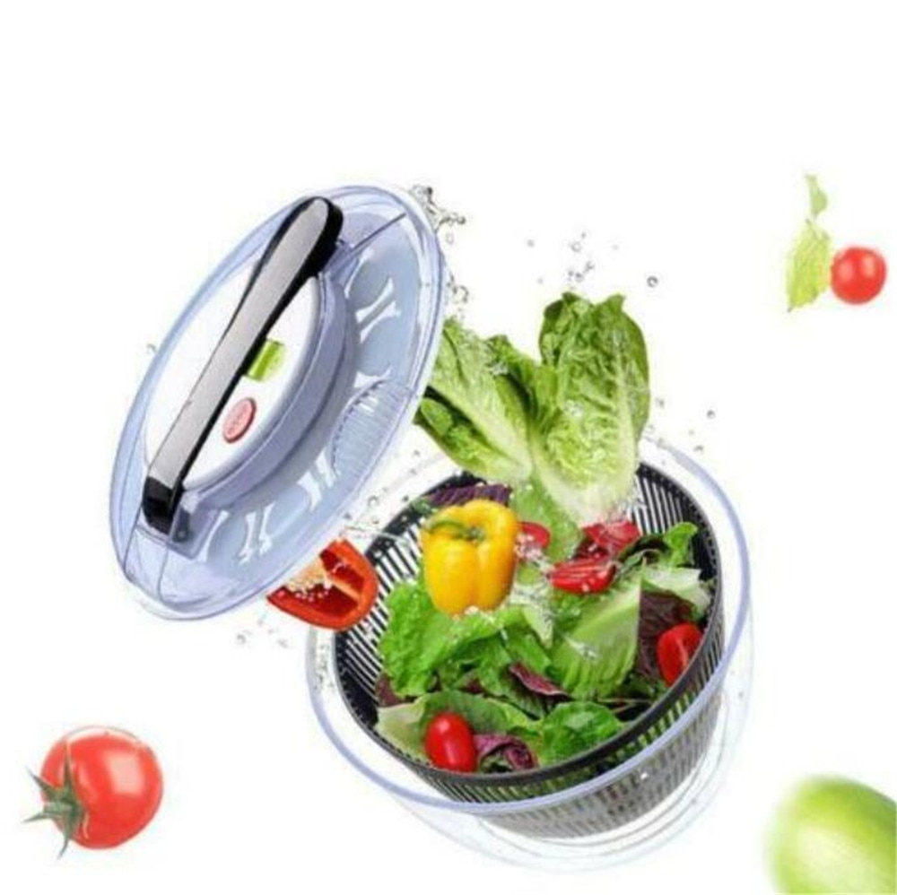 Pressetype salat grøntsags shake tørretumbler frugt afløbskurv dehydrator shake vandkurv multifunktion køkken salatværktøj