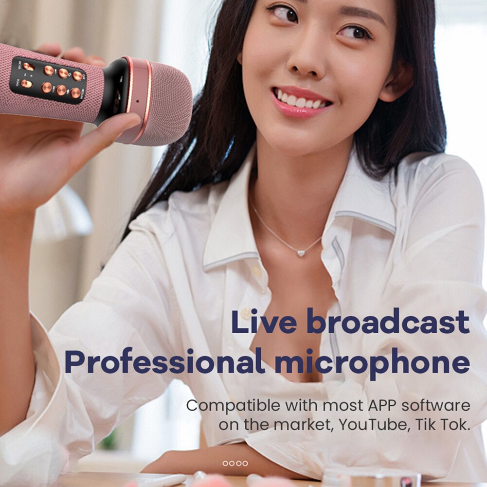 WS-898 Muziek Zingen Microfoon Multifunctionele Handheld Bluetooth-Compatibel Microfoon Karaoke Player Mic Machine