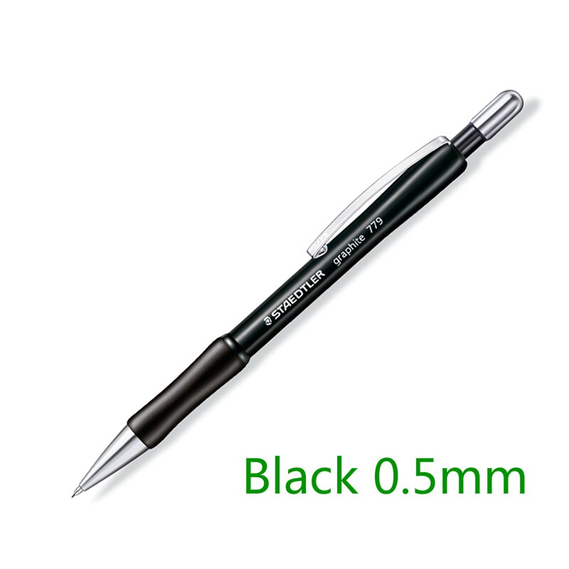 Tyskland staedtler mekanisk blyant automatisk blyant 0.5mm/0.7mm kontor 779 studerende papelaria materiale escolar 3 farver valgfri: Sort 0 5mm