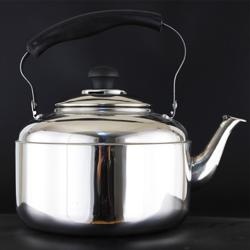 Roestvrijstalen Ketel Fluitketel Waterkoker Koffie Keuken Kookplaat Inductie Voor Thuis Keuken Camping Picknick 4L 5L 6L 6.5L