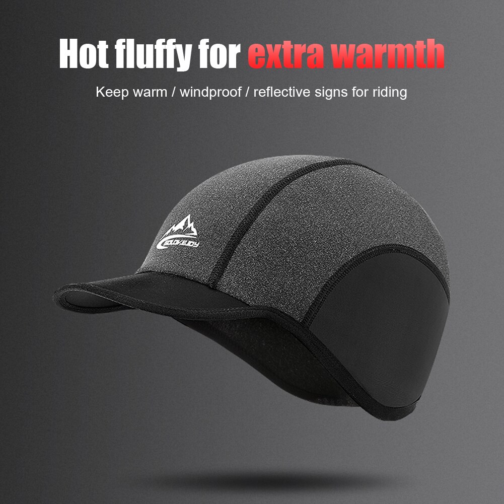 Cycling Cap Windproof Ear Protection Winter Outdoor MTB Road Bicycle Bike Riding Running Reflective Sports Ski Warmer Hat