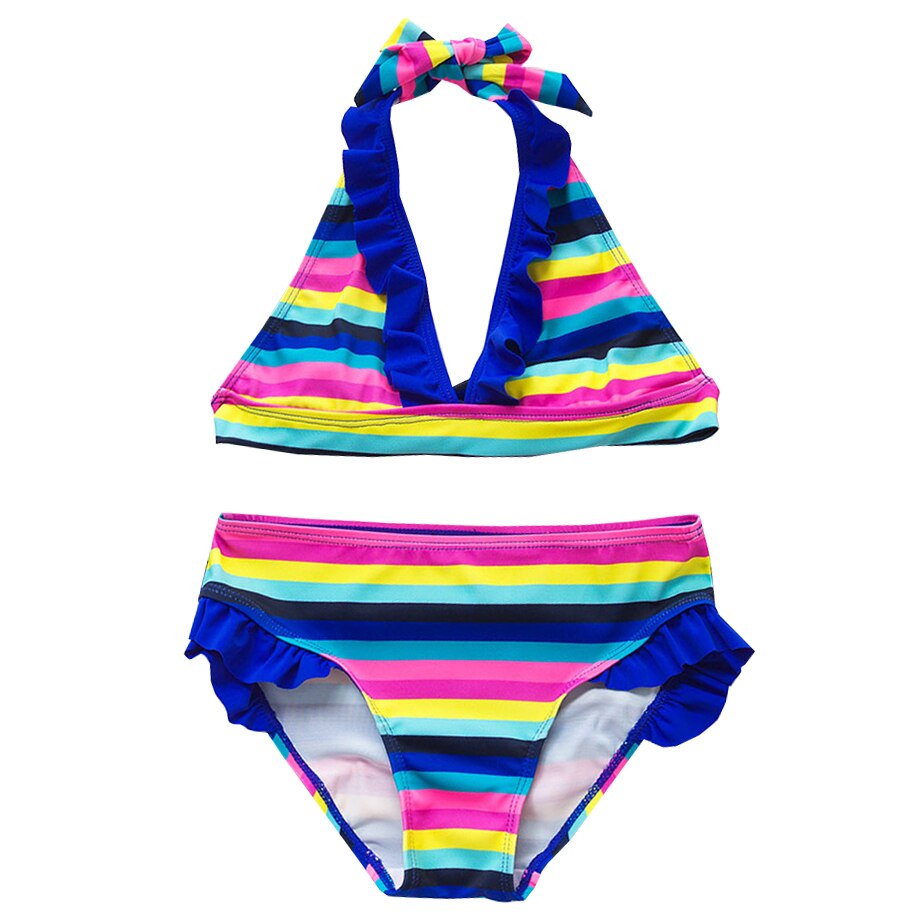 Girls 3-Piece Mermaid Tail Swimsuit Set - Sparkly Bikini Top & Open Skirt For Kids 7-16 Years
