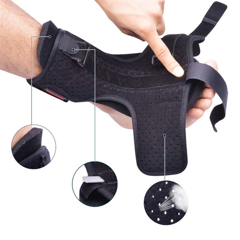 Justerbar plantar fasciitis natfodskinne ortotisk seler elastisk dorsal natskinne ankelbeskyttelse fodplejeværktøjer