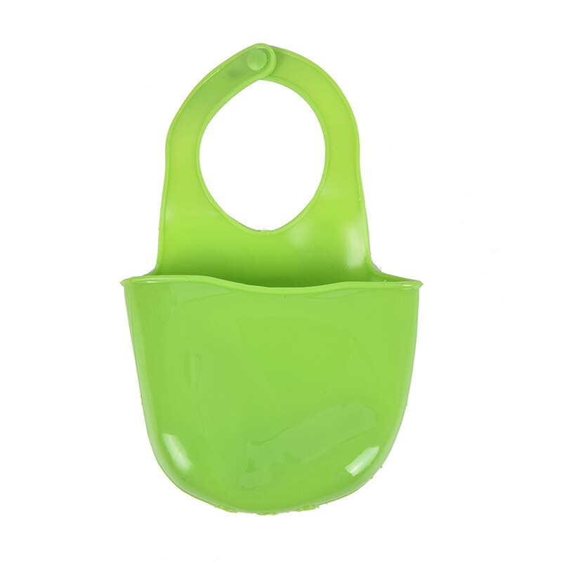 Kitchen sink drain basket Folding Silicone Hanging Storage Holders Kitchen Bathroom Storage Holders & Racks: Green