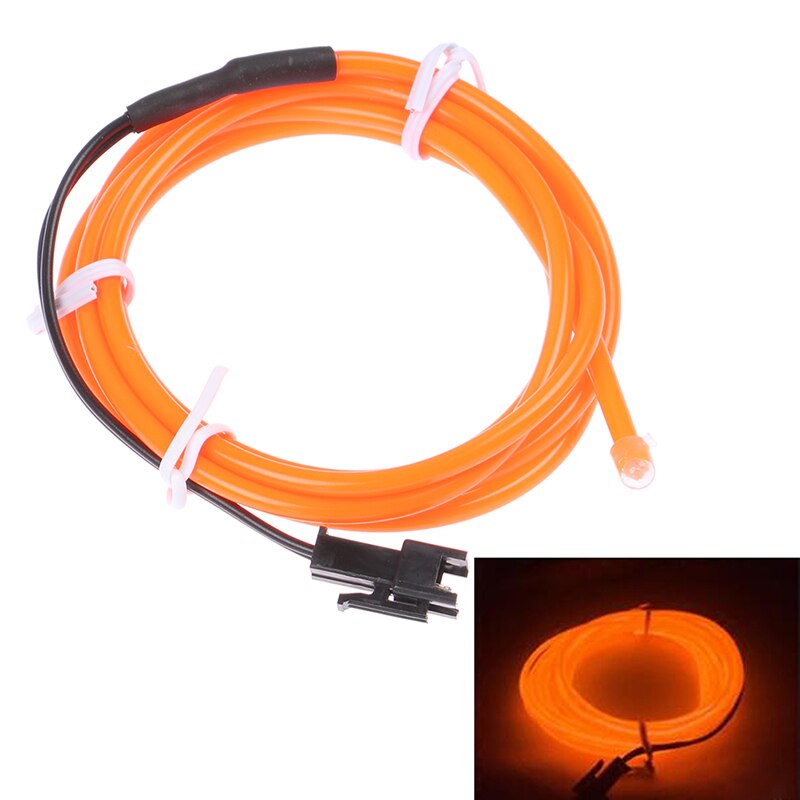 1Pc 1M Glow El Wire Kabel Led Neon Kerst Dance Party Diy Kostuums Lichtgevende: AXHG343-OG