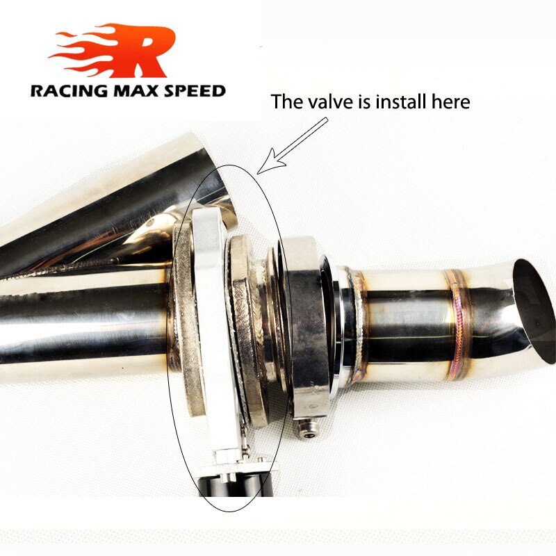 Racing Universal 2.5Inch Uitlaat Delen Rvs Headers Electric Uitlaat Knipsel Uitgesneden Valve Kit Met Afstandsbediening