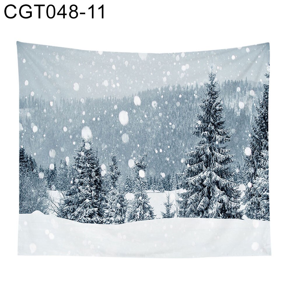 Kerst wandtapijt kerstboom print wandtapijt tapijt tafelkleed slaapkamerdecoratie achtergronddoek tapisserie: 11