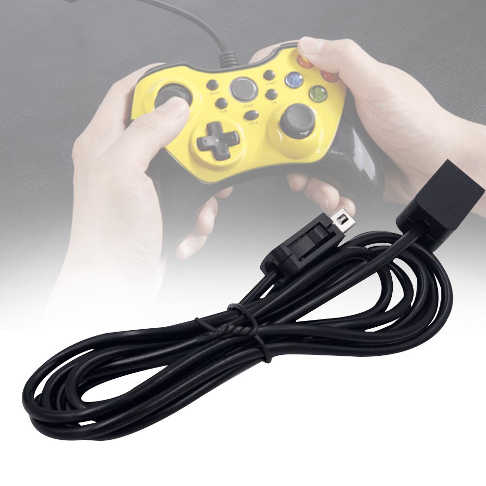 2pcs 1.8m Bedroom PVC Gamepad Joystick Entertainment With Plug Handheld Console Extension Cable Office Study Travel For Wii U