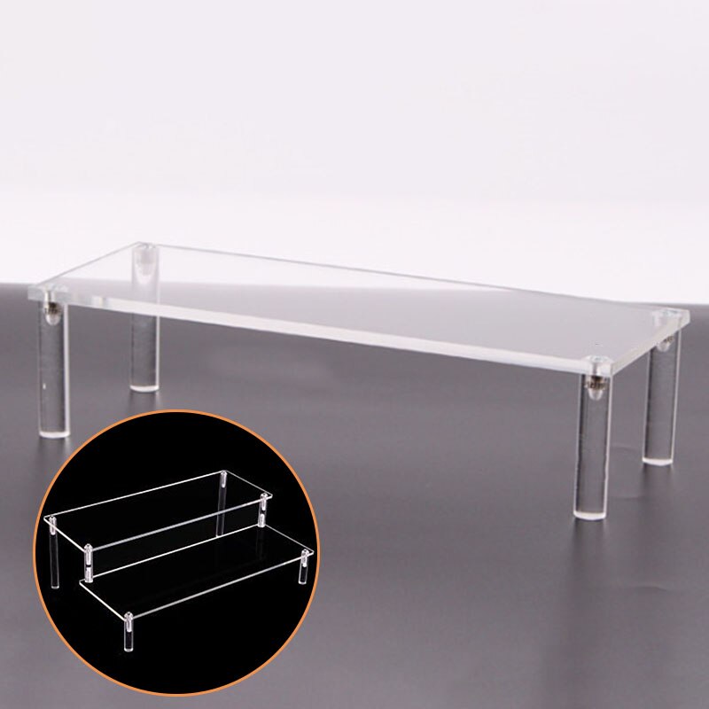 Decoration Display Stand Transparent Clear Single/Double Layer Detachable