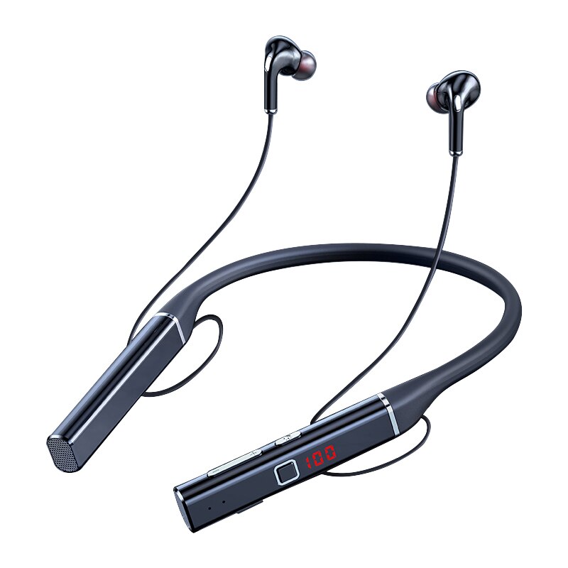 Eardeco 80 Uur Uithoudingsvermogen Bluetooth Hoofdtelefoon Bass Draadloze Hoofdtelefoon Stereo Hals Sport Headset Met Mic Nekband Tf Card Eq: Default Title